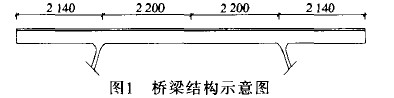 圖1 橋梁結(jié)構(gòu)示意圖